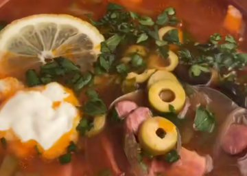 Мясная солянка, кадр с видео