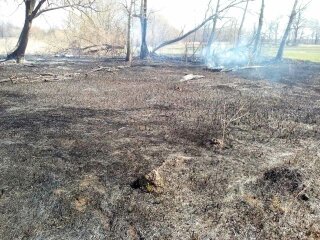 підпал трави, фото Національної поліції