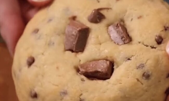 Печиво з шоколадом: фото скрін рецепту