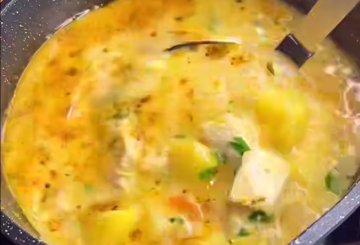 Сырно-куриный суп, кадр из видео