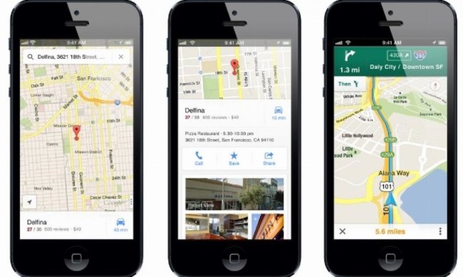 Карти Google для iPhone отримали нові можливості