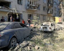 Наслідки обстрілу Солом'янського району Києва