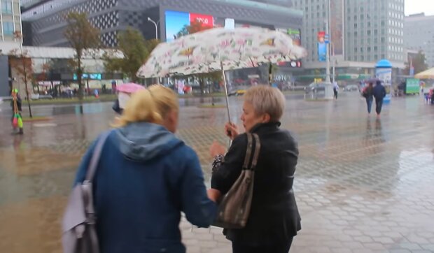 Дождь, скриншот из видео