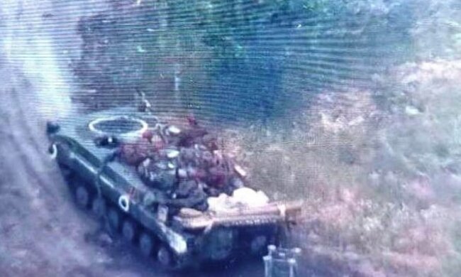 Розбита техніка рф. Фото: скриншот Telegram ДШВ ЗСУ