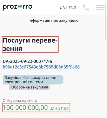 Информация о закупке
