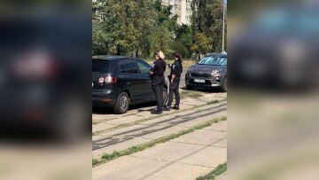 Штраф за паркування на газоні в Києві