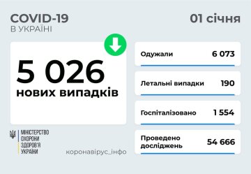 Статистика МОЗ, скріншот: Telegram