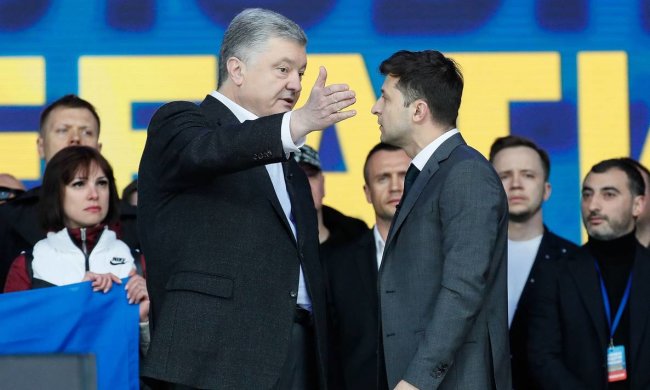 Петро Порошенко та Володимир Зеленський