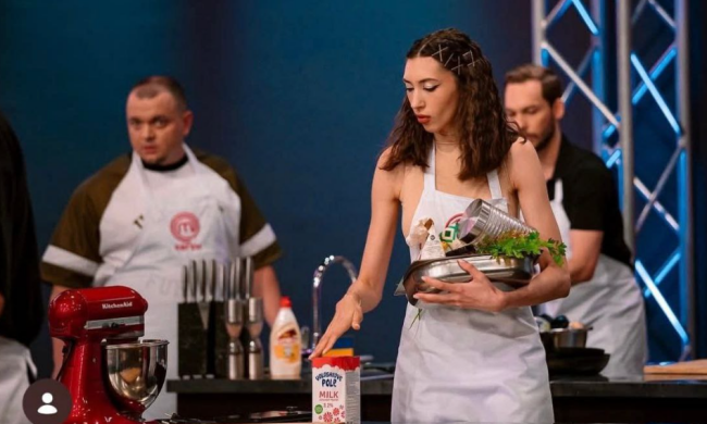 Військовослужбовиця на "МайстерШеф". Кадр з програми