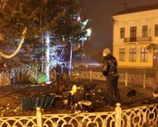 В райцентре Буковины сгорела новогодняя елка