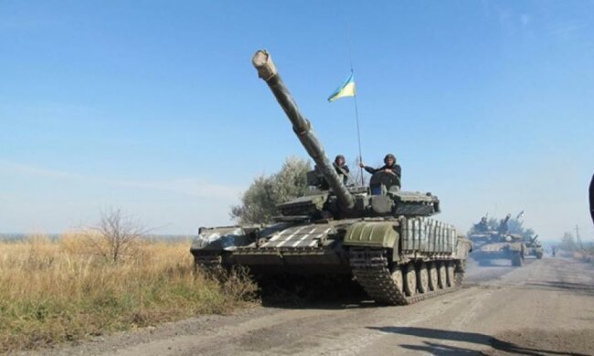 Силы АТО завершили отвод 85-мм артиллерии на Луганщине (фото)