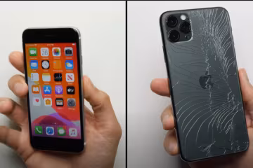 iPhone SE, скриншот видео