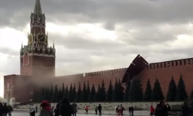 Руйнування Кремля від вітру, кадр з відео