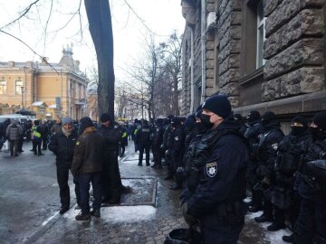 Мітинг на підтримку Петра Порошенка в центрі Києва, фото Знай.ua