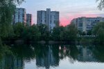 Захід сонця, літо, Київ, фото з соцмереж