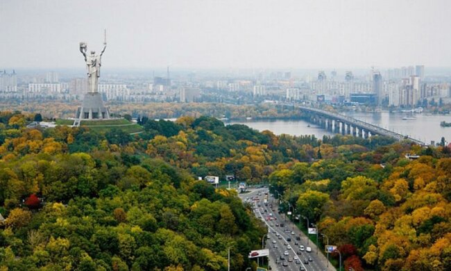 Осенняя красота Киева с высоты птичьего полета (фото)