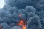 Пожар на НПЗ Лукойл в Волгограде после атаки дронов