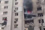 Наслідки атаки рф по Києву, кадр з відео