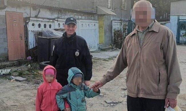 Пенсионеру вернули пропавших детей, фото: Facebook Полиция Киева
