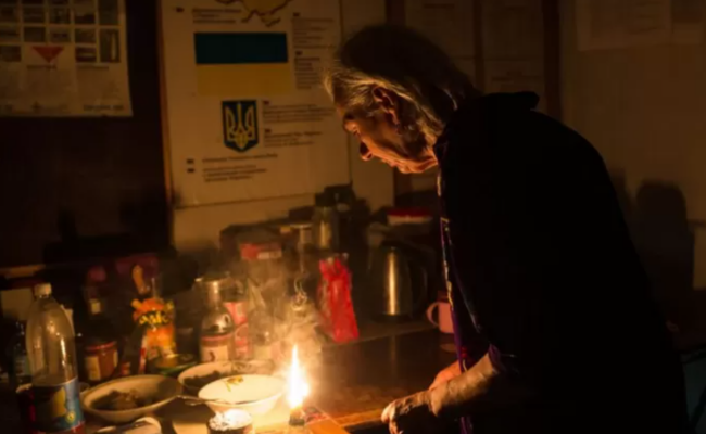 Украина без света, скриншот: YouTube