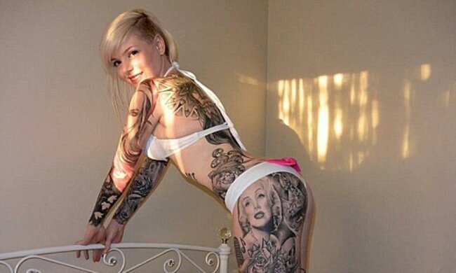 Міс Тату з Австралії вкрила тіло малюнками, щоб не дражнили (фото)