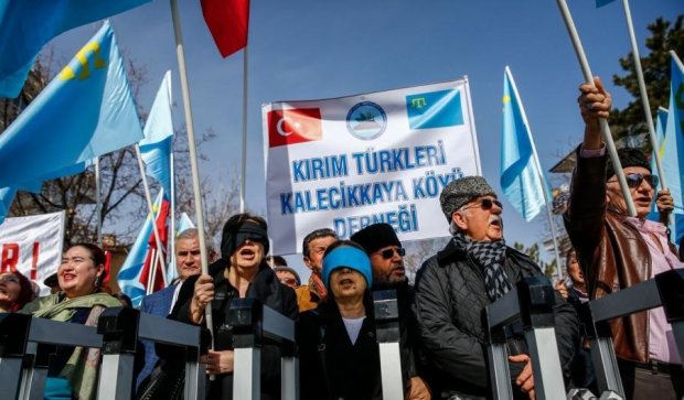 Турки вийшли на мітинг проти анексії Криму під посольство Росії
