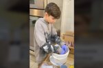 Мальчик помогает ВСУ, скриншот: TikTok