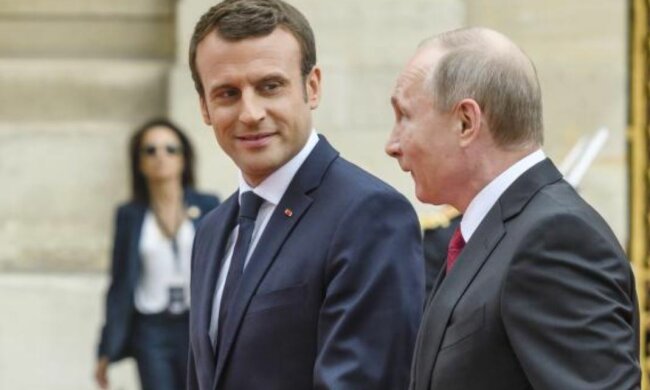 Макрон і Путін, скріншот: YouTube