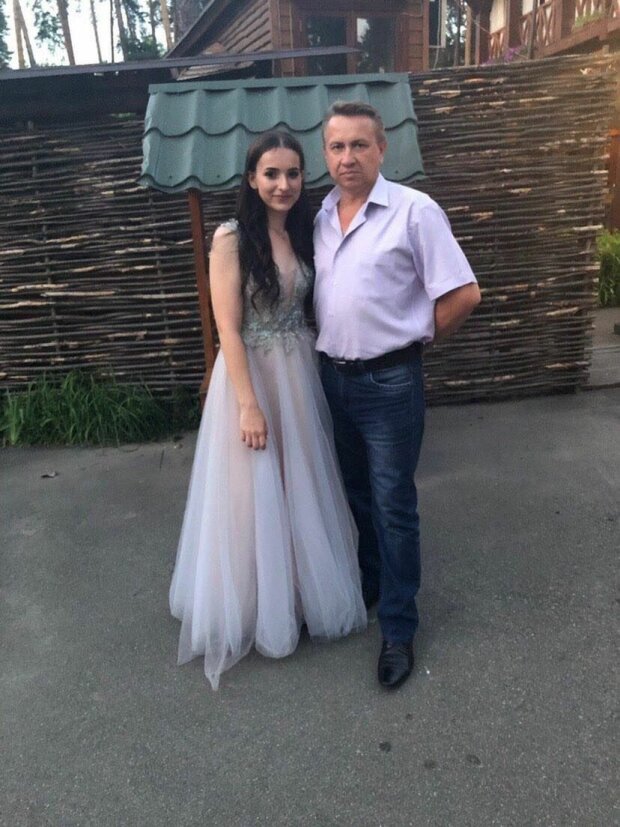 Настя Недашковська з батьком, фото ТСН