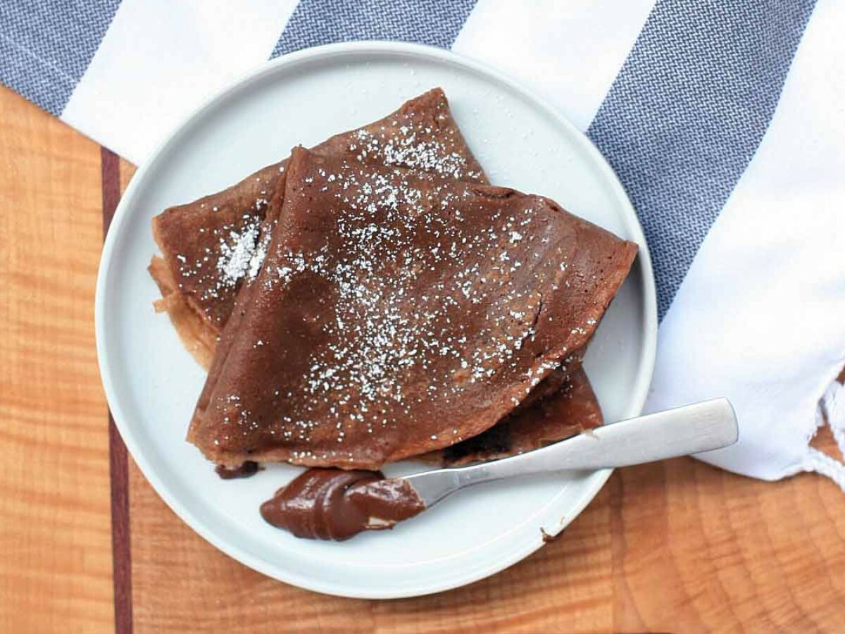 Шоколадные блины — 5 лучших рецептов блинов с какао