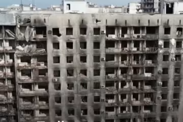 Маріуполь під час окупації. Кадр із відео на ютубі