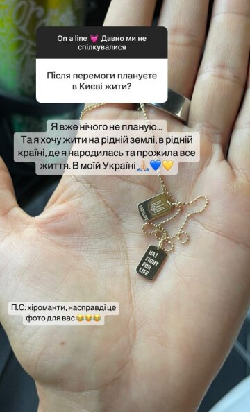 Санта Димопулос, скриншот: Instagram Stories