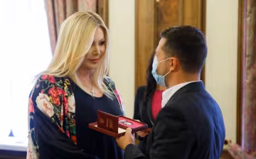 Ірина Білик і Володимир Зеленський, фото: прес-служба ОПУ