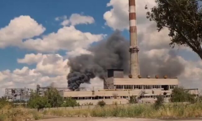 Пожежа на "Сателіті". Фото: скриншот Youtube