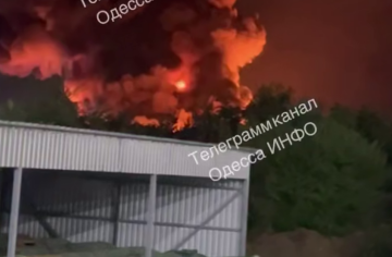 Влучання в Нову Пошту в Одесі, кадр з відео