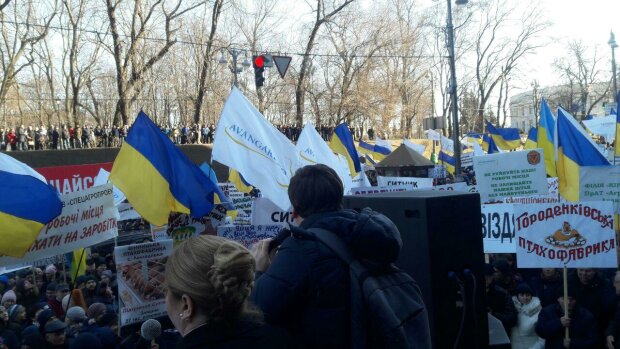 Мітинг на Банковій, фото: Знай.uа
