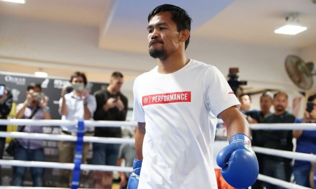 Пакьяо провел открытую тренировку перед боем с Хорном