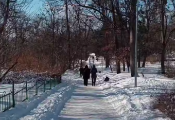 Украинцы, зима, кадр из видео