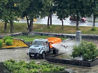 Коммунальщики в Полтаве, фото с Telegram-канала