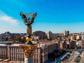 Оркестр ДСНС на Контрактовій площі у День Києва