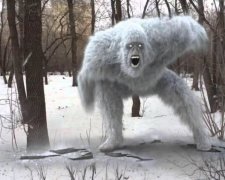 Неймовірно, але факт! Снігову людину засікли в Києві
