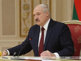 Александр Лукашенко на пресс-конференции, скрин