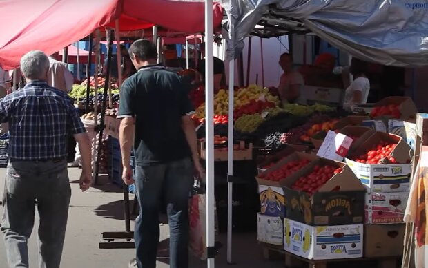 Продажа овощей. Фото: скрин youtube