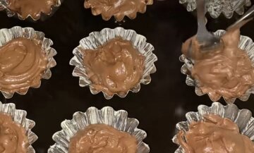 Шоколадні кекси на смак як мішки Барні: фото скрін рецепту