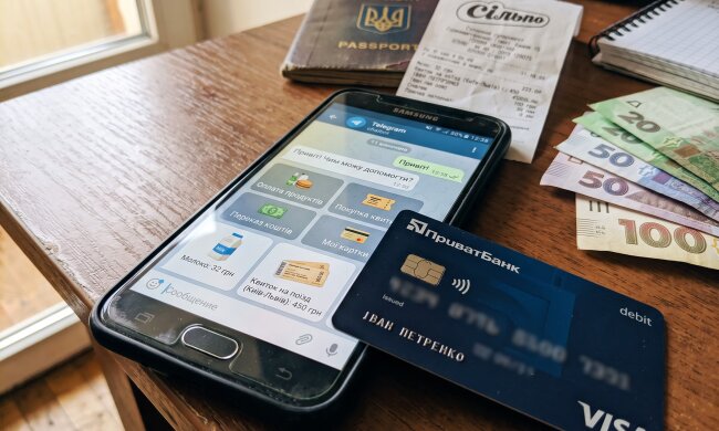Visa карта смартфон оплата чат-бот покупки