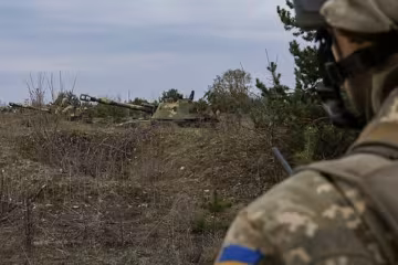 Український військовий. Фото: скрін відео