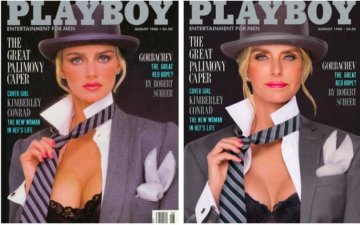 Модели Playboy воссоздали прежние обложки глянца