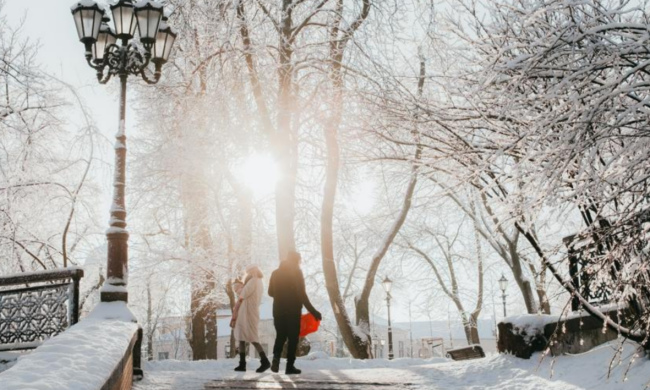 Украинцы, Киев, зима, фото из соцсетей