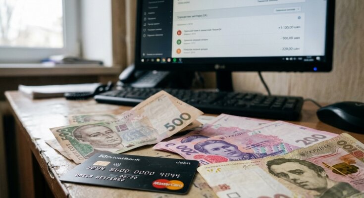банківський рахунок арешт гривня картка