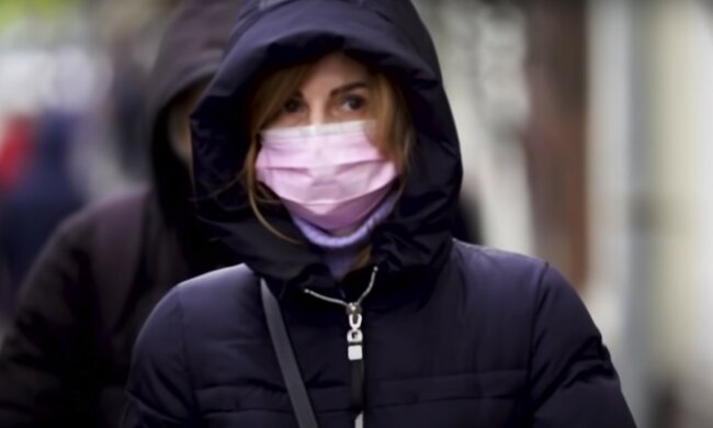 люди в масках, скриншот из видео